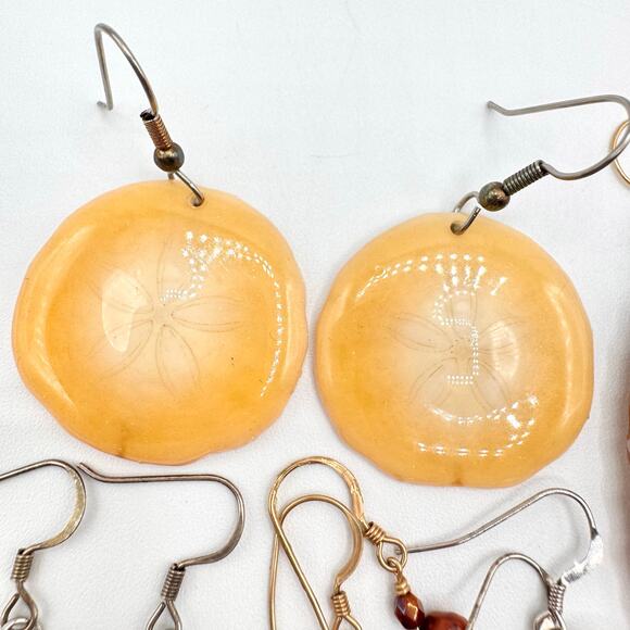 20 Pair Genuine Pearl Shell Earring Lot Pearlcore Sirencore Beach Wedding Bridal - Picture 2 of 16